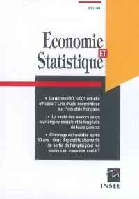 Economie et statistique, n° 411