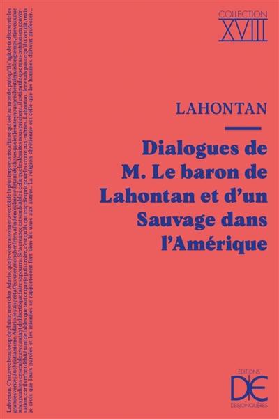 Dialogues de M. le baron de Lahontan et d'un sauvage dans l'Amérique