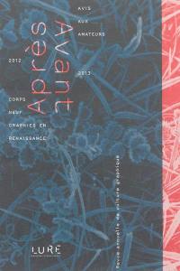 Après-avant : revue annuelle de culture graphique, n° 1. 2012-2013