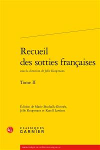 Recueil des sotties françaises. Vol. 2