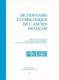 Dictionnaire étymologique de l'ancien français. E1
