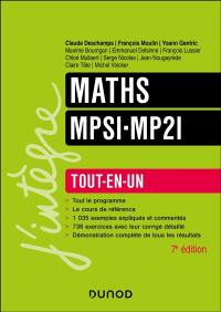 Maths MPSI, MP2I : tout-en-un : nouveaux programmes 2021