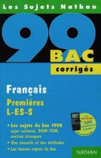 Français premières L ES S, bac 99