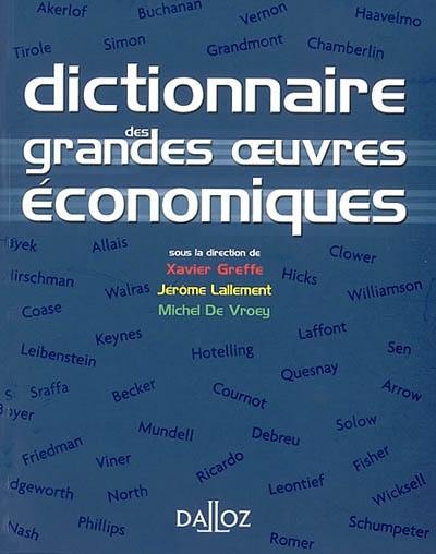 Dictionnaire des grandes oeuvres économiques