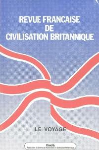 Revue française de civilisation britannique, n° 4. Le voyage