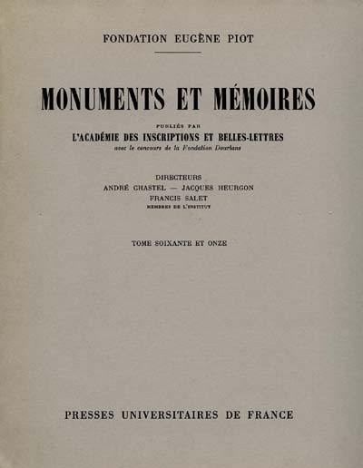 Monuments et mémoires. Vol. 71