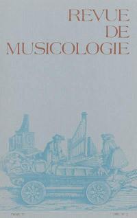 Revue de musicologie, n° 2 (1991)