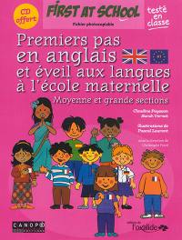 Premiers pas en anglais et éveil aux langues à l'école maternelle : moyenne et grande sections : fichier photocopiable