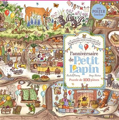 L'anniversaire de Petit Lapin : puzzle de 100 pièces
