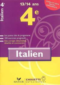 Italien 4e, 13-14 ans : niveau A1-A1+ du CECR