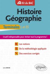 Histoire géographie, terminales L et ES