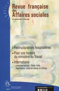 Revue française des affaires sociales, n° 2 (2001). Les restructurations hospitalières
