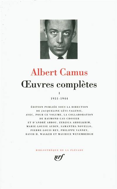 Oeuvres complètes. Vol. 1. 1931-1944