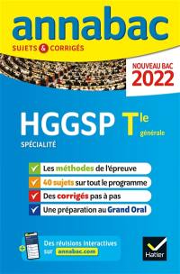 HGGSP spécialité, terminale générale : nouveau bac 2022