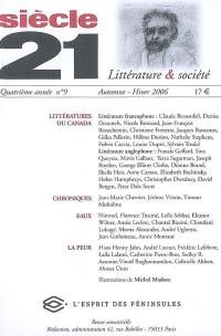 Siècle 21, littérature & société, n° 9. Littératures du Canada