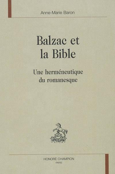 Balzac et la Bible : une herméneutique du romanesque