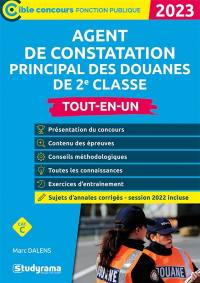 Agent de constatation principal des douanes de 2e classe : tout-en-un, cat. C : 2023