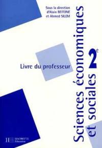 Sciences économiques et sociales, 2e : livre du professeur