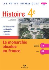 Histoire 4e, la monarchie absolue en France : des documents multimédias à projeter en classe