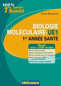 Biologie moléculaire L1 Santé : cours, QCM et annales corrigés