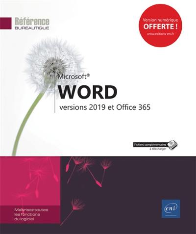 Microsoft Word : versions 2019 et Office 365