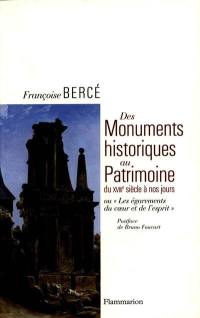 Histoire du monument français : du XVIIIe siècle à nos jours