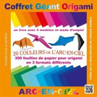 Coffret géant origami : 20 couleurs de l'arc-en-ciel