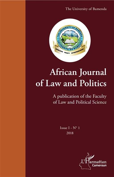 African journal of law and politics, n° 1 (2018)