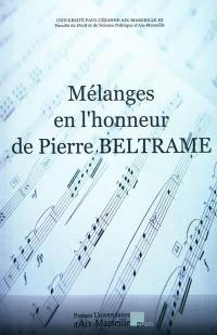 Mélanges en l'honneur de Pierre Beltrame