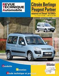 Revue technique automobile, n° TAP 415. Citroën Berlingo/Peugeot Partner depuis 10/2002