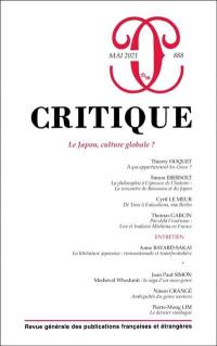 Critique, n° 888. Le Japon, culture globale ?