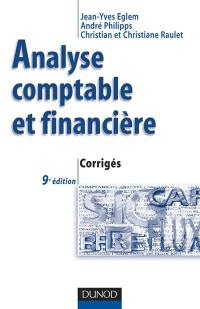 Analyse comptable et financière : corrigés
