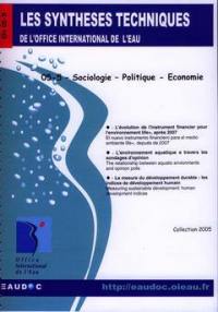 Les synthèses techniques de l'Office international de l'eau. Vol. 5-5. Sociologie, politique, économie