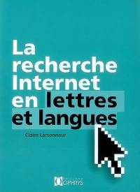La recherche Internet en lettres et langues
