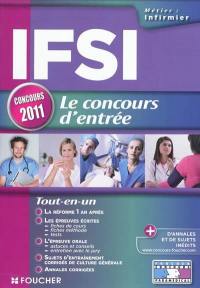 IFSI : le concours d'entrée : concours 2011