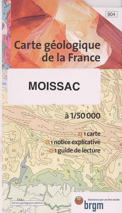 Moissac : carte géologique de la France