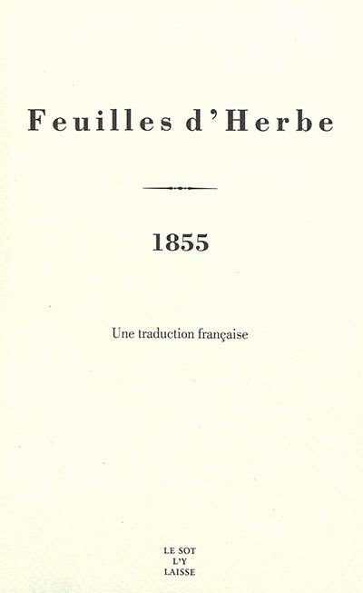 Feuilles d'herbe : 1855