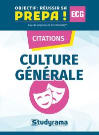 Culture générale, ECG : citations