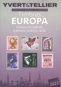 Catalogue de timbres-poste. Europa : Euromed, Norden, Sepac, Conseil de l'Europe
