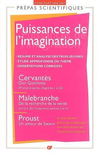Puissances de l'imagination : Cervantes, Don Quichotte (première partie, chapitres 1 à 32), Malebranche, De la recherche de la vérité (livre II, De l'imagination, parties 2 et 3), Proust, Un amour de Swann : concours 2006-2007