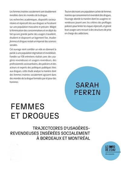 Femmes et drogues : trajectoires d'usagères-revendeuses insérées socialement à Bordeaux et Montréal
