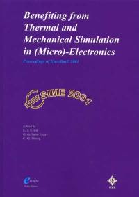 Proceedings of the 2nd international conference on Benefiting from thermal and mechanical simulation in (micro)-electronics : 9-11 April 2001, Maison de la chimie, Paris, France