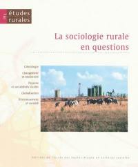 Etudes rurales, n° 183. La sociologie rurale en questions