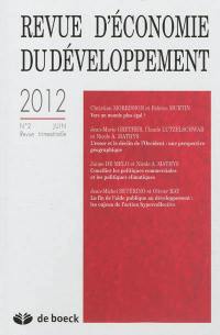 Revue d'économie du développement, n° 2 (2012). Questions mondiales