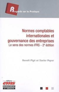 Normes comptables internationales et gouvernance des entreprises : le sens des normes IFRS