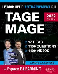 Le manuel d'entraînement du Tage Mage : 12 tests, 1.100 questions, 1.100 vidéos : nouveau programme officiel, 2022