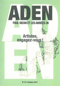 Aden : Paul Nizan et les années trente, n° 10. Artistes, engagez-vous !