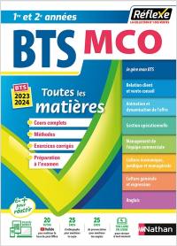 BTS MCO management commercial opérationnel, 1re et 2e années : toutes les matières : BTS 2023-2024