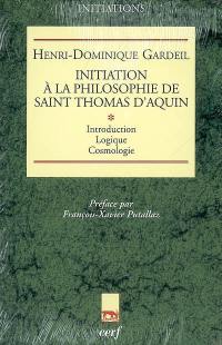 Initiation à la philosophie de saint Thomas d'Aquin