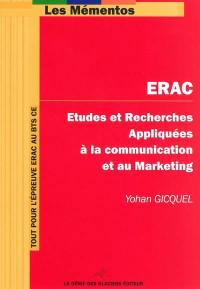 ERAC : études et recherches appliquées à la communication et au marketing : BTS communication des entreprises